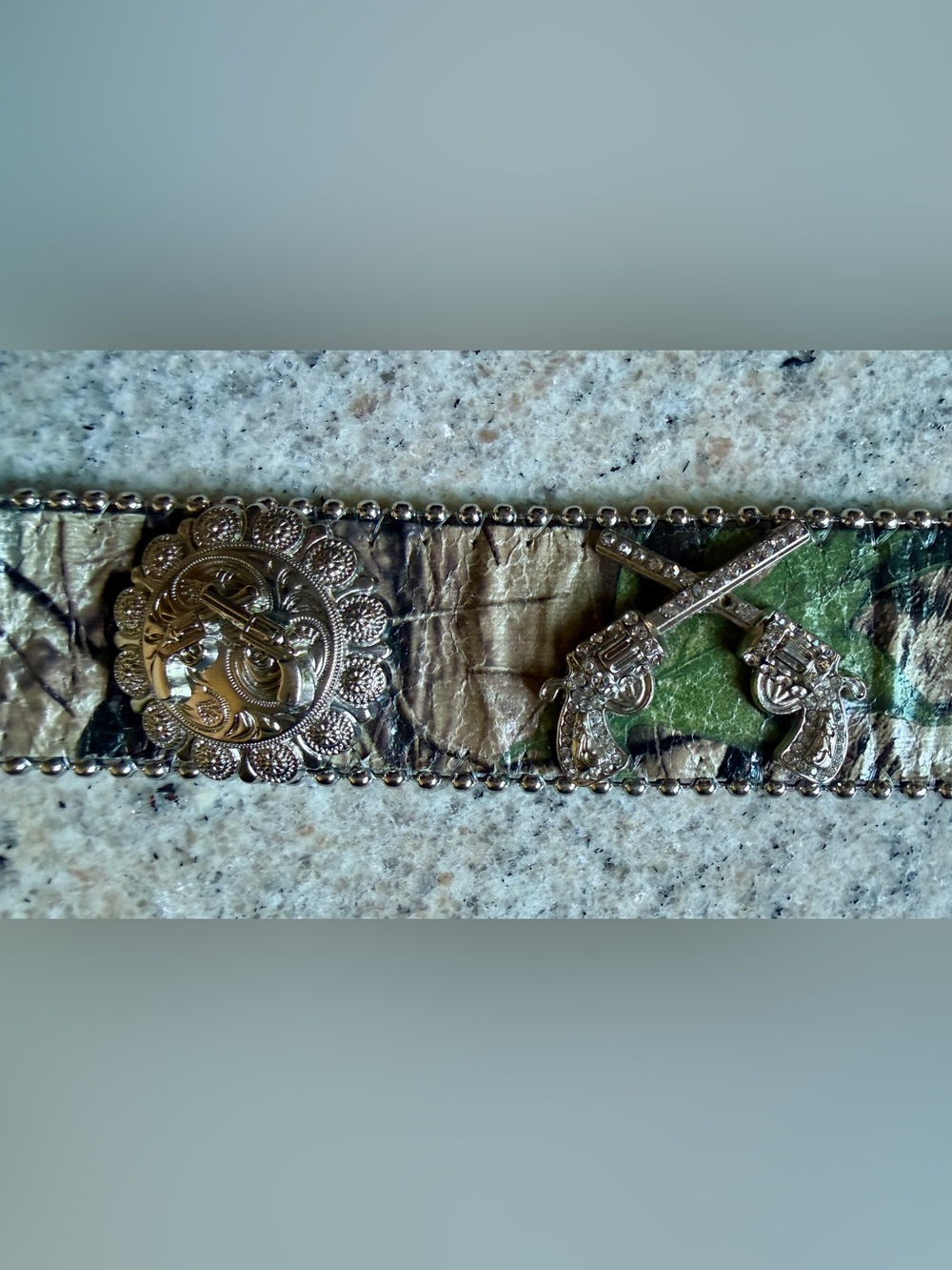 Rhinestone Embellished Camo Western Belt - Picture 9 of 14